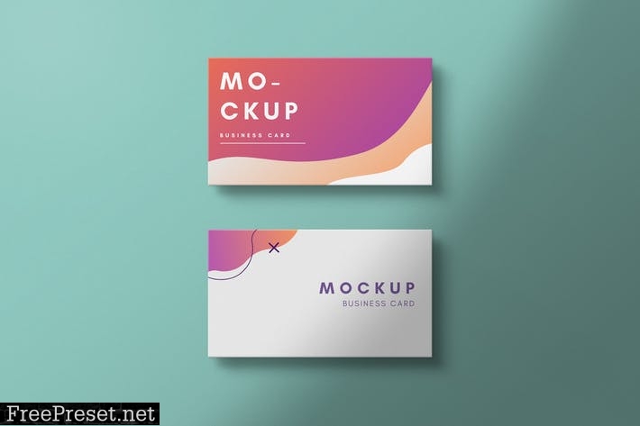 Colorful Business Card Mockup