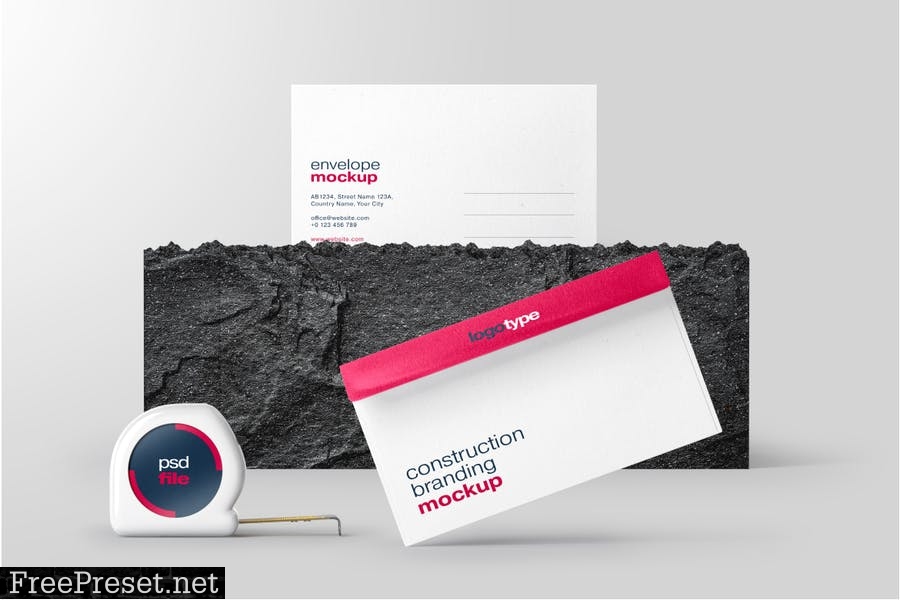 Construction Branding Mockup Set