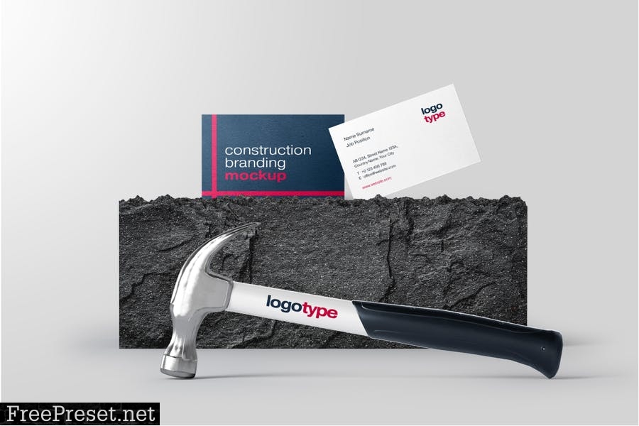 Construction Branding Mockup Set