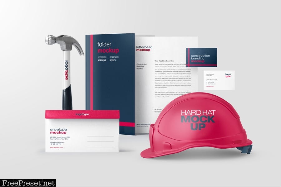 Construction Branding Mockup Set N3N6HPH