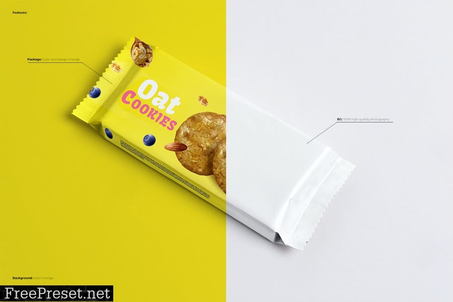 Cookies packaging Mockup KAHVQJT