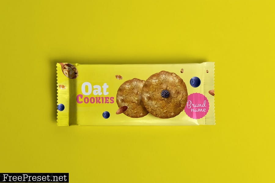 Cookies packaging Mockup KAHVQJT