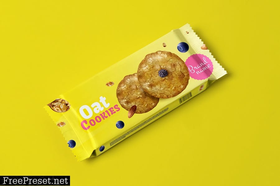 Cookies packaging Mockup KAHVQJT