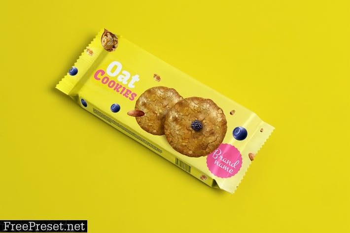 Cookies packaging Mockup KAHVQJT