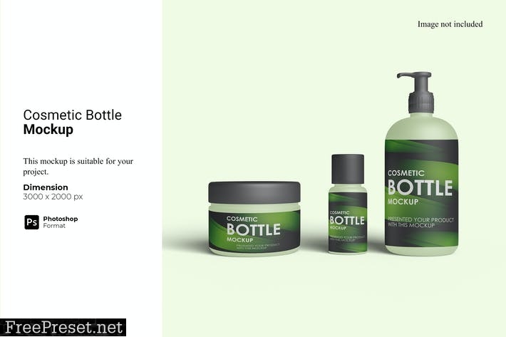 Cosmetic Bottle Mockup RCBB849