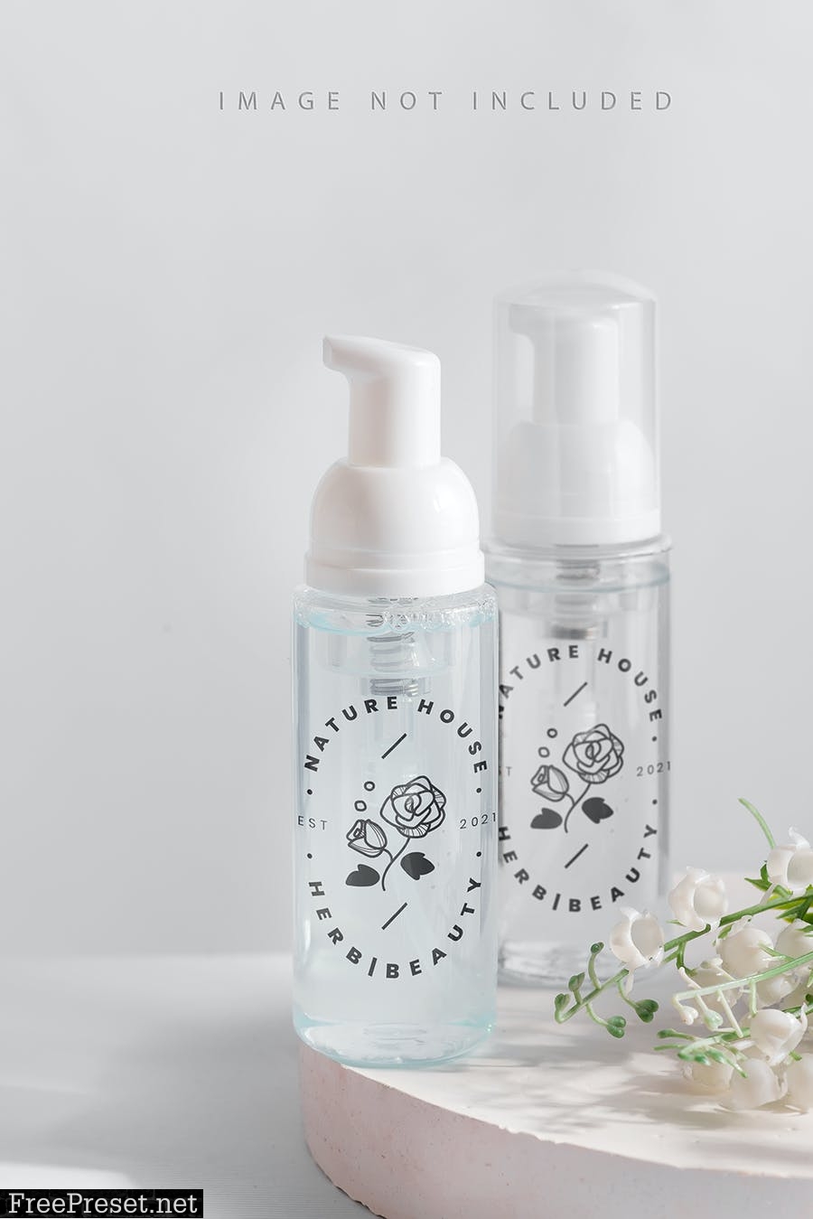 Cosmetic Pump Bottle Mockup Set 2 ZHJZDST