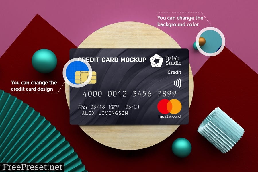 Credit Card Top view 4T3UPRL