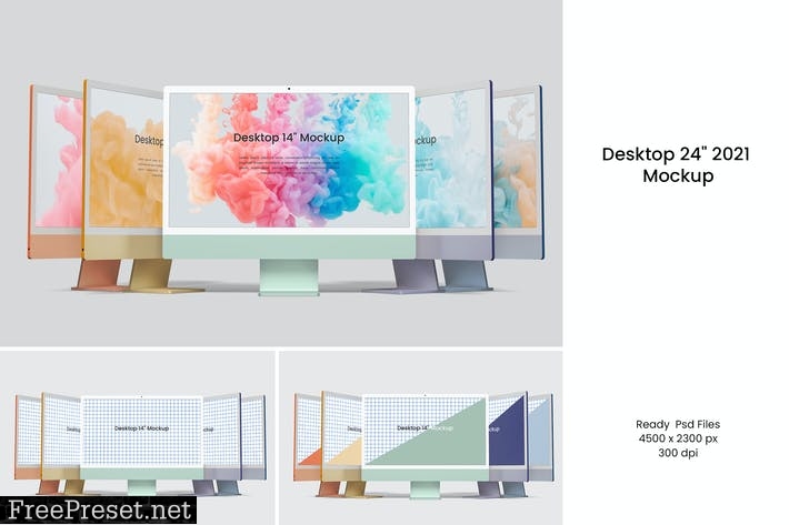 Desktop 24" 2021 Mockup Y5YQHDK