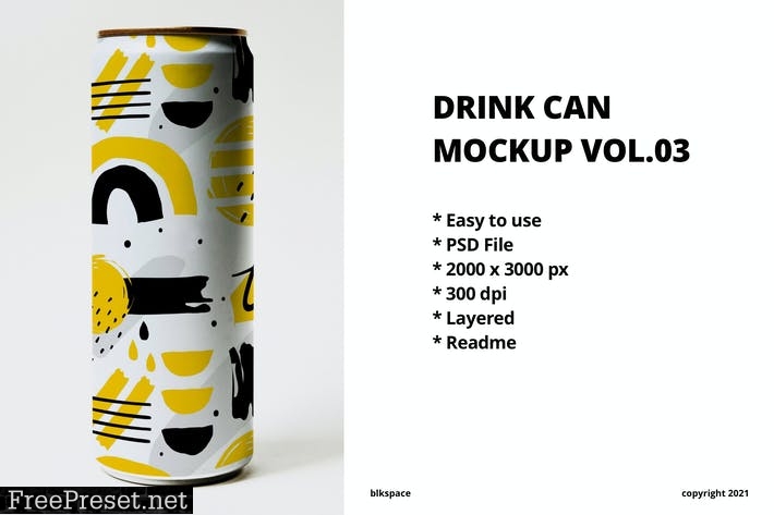 Drink Can Mockup Vol.03 PDBXTX6