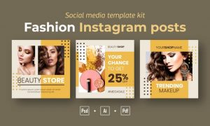 Fashion Instagram posts template kit - 15 GQE6YX7