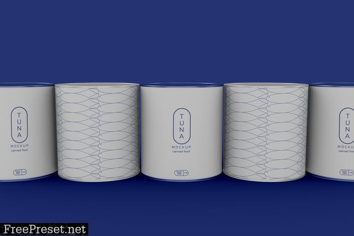 Five Tuna Can Mockup VER8HD2