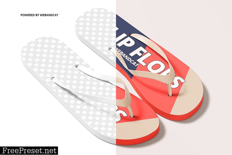 Flip Flops Mockup XHAFSLH