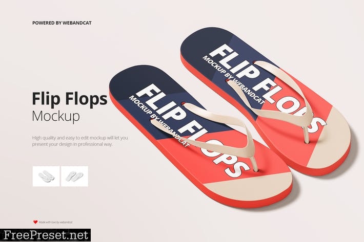 Flip Flops Mockup XHAFSLH