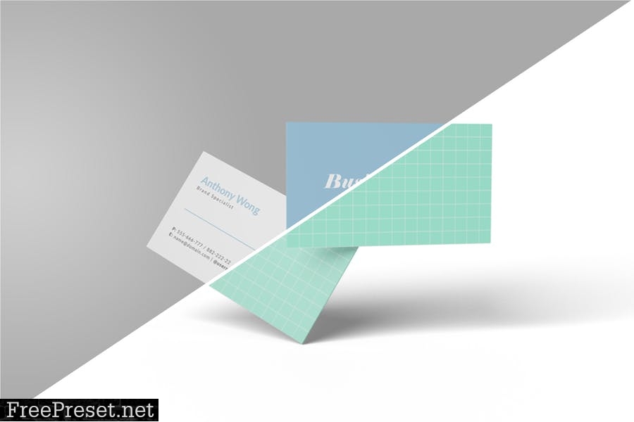 Floating Card Mockup 8RZPPHY