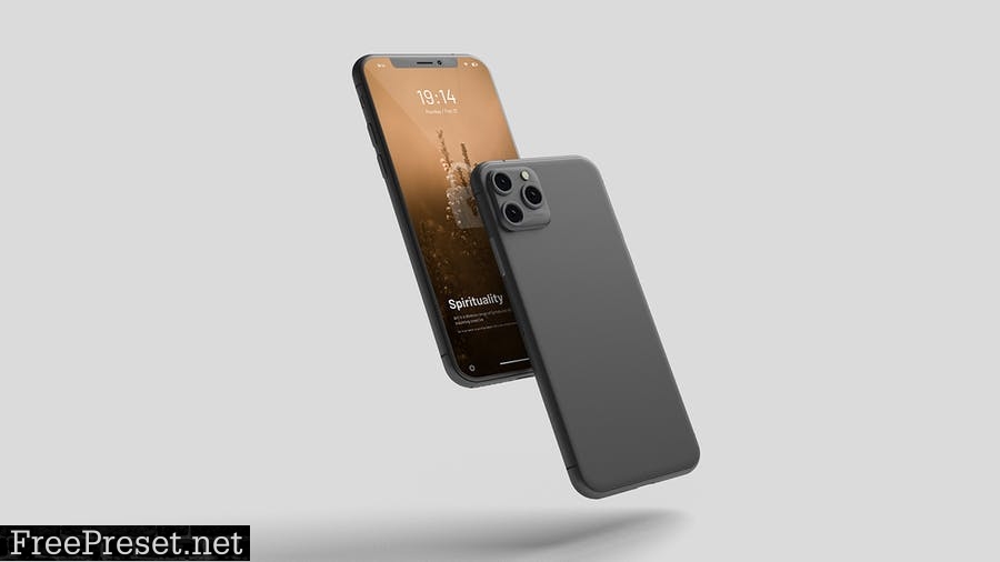 Floating IPhone - Mockup RRC63QL