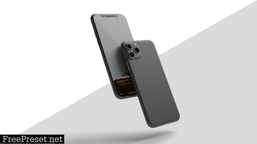 Floating IPhone - Mockup RRC63QL