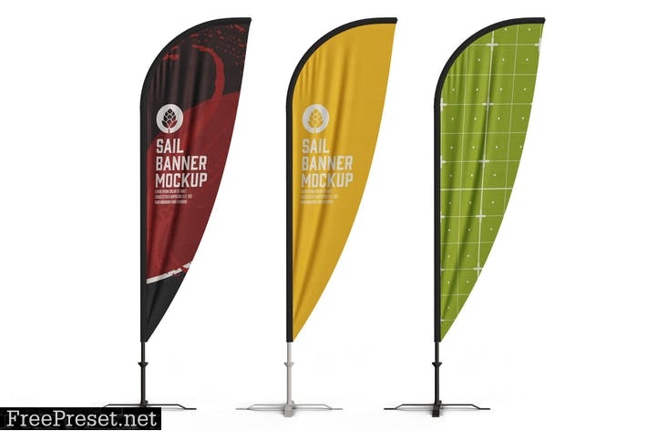 Download Flying Banner Mockup G6N3ALX