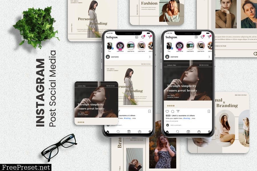 Folkei - Fashion Instagram Post Template E3BWLKN