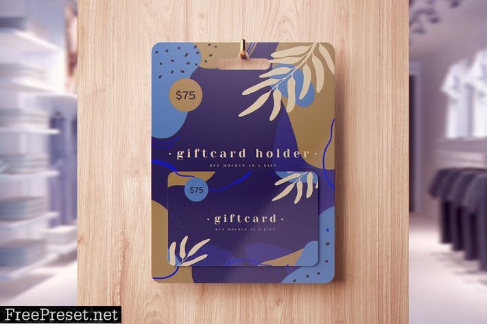 Gift Card Holder MockUp