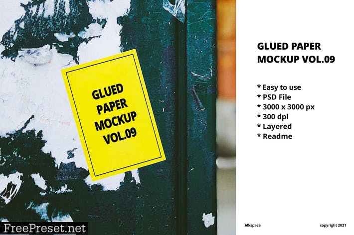 Glued Paper Mockup Vol.09 CZA5EZU