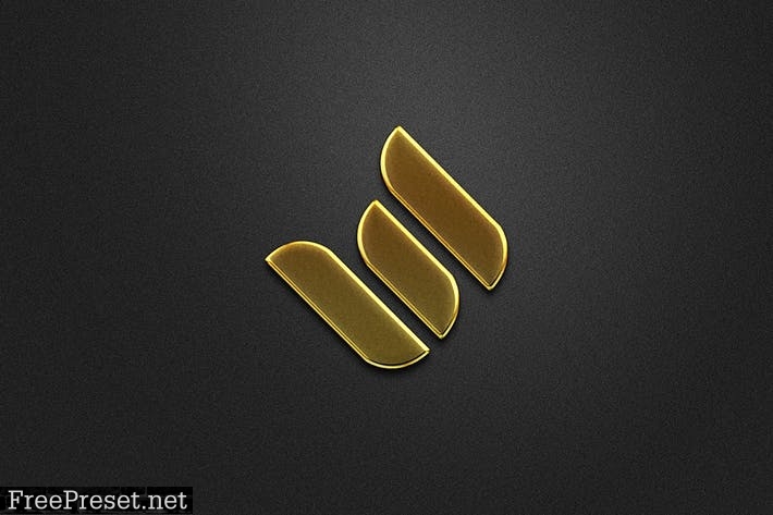 Gold Style Logo Mockup ZKV8TUS