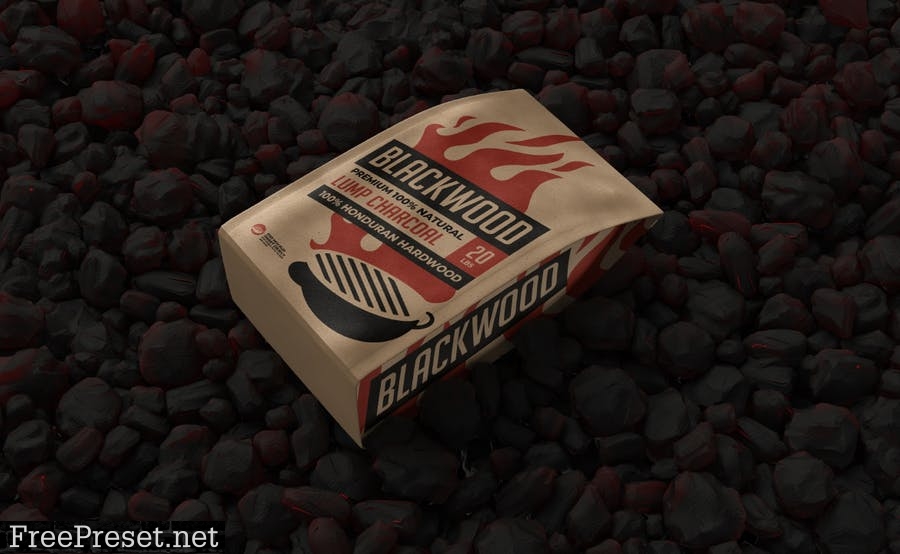 Grill Charcoal Bag Mockup 9SCESH5