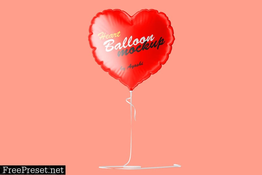 Heart Balloon Mockup 58KR8NN