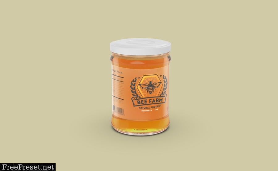 Honey Bottle Mockup XUE5GMM