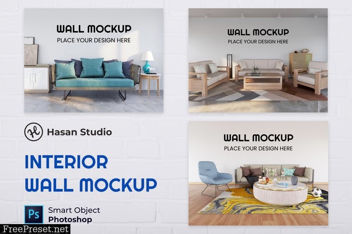 Interior Modern Wall Mockup - Nuzie