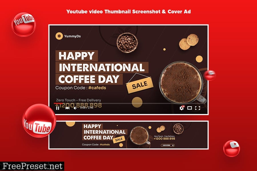 International Coffee Day , Coffee Time Social Pack AT4NC5C