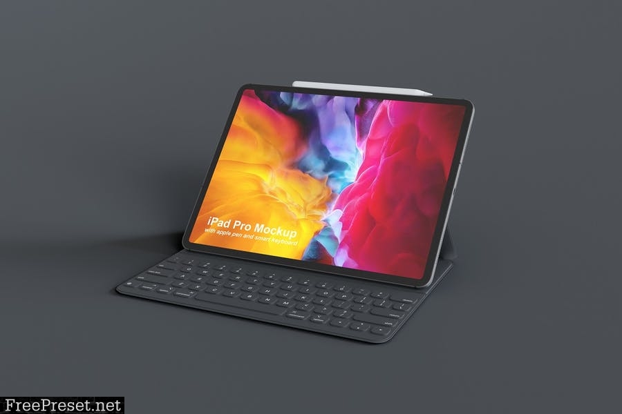 iPad Pro with Keyboard Mockup UUF2WY7