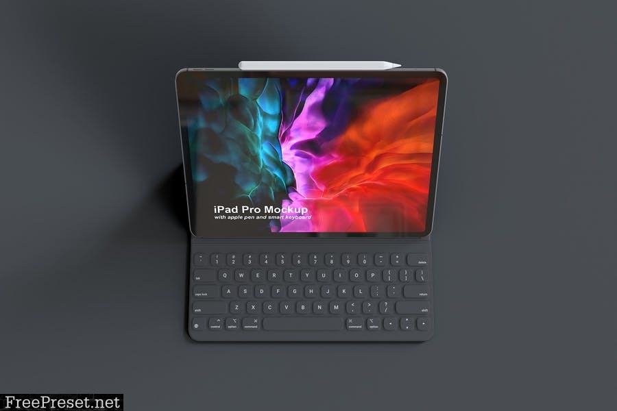 iPad Pro with Keyboard Mockup UUF2WY7