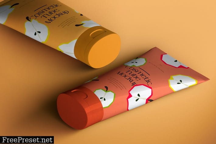 Isometric Cosmetic Tube Mockup JDHCRDL