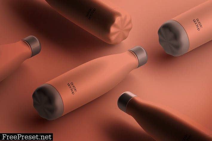 Isometric Iron Bottle mockup KDMZ7GK