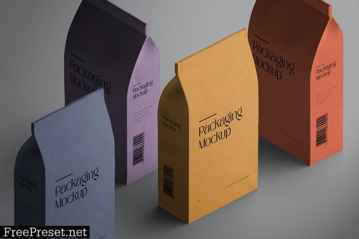 Isometric Paper Packaging Mockup 3VJ2M6U