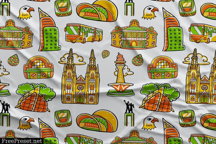 Jakarta Seamless Pattern #01 HGFTCGL