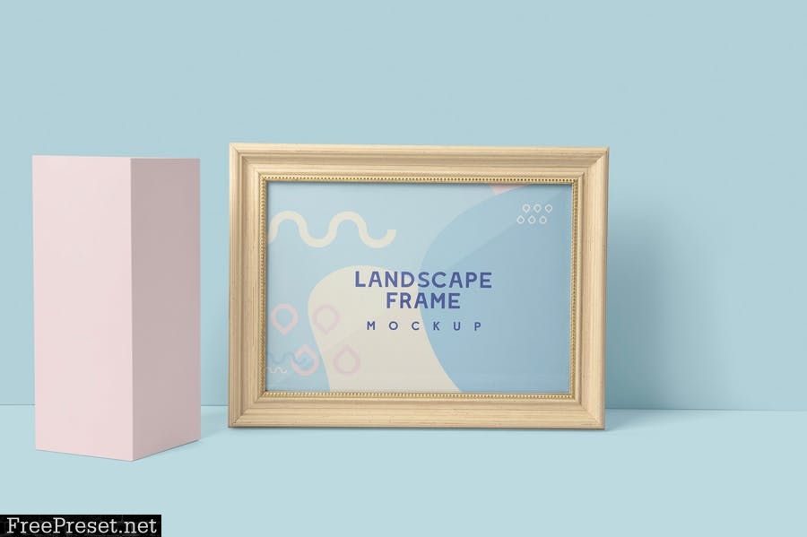 Landscape Wood Frame Mockups KWQWPNC