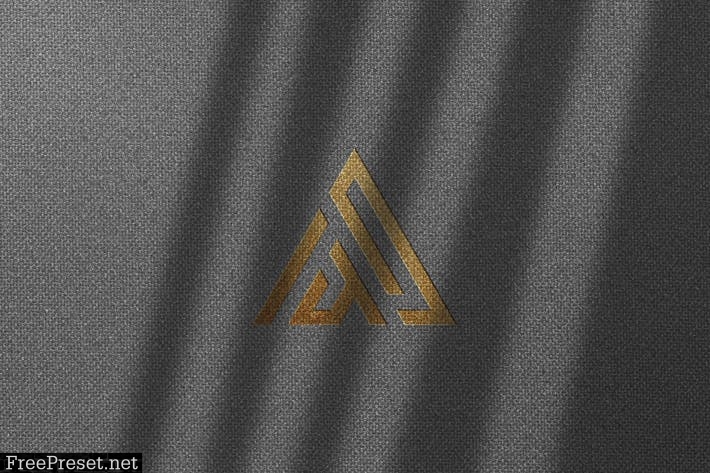 Logo Mockup on Wool Fabric Texture