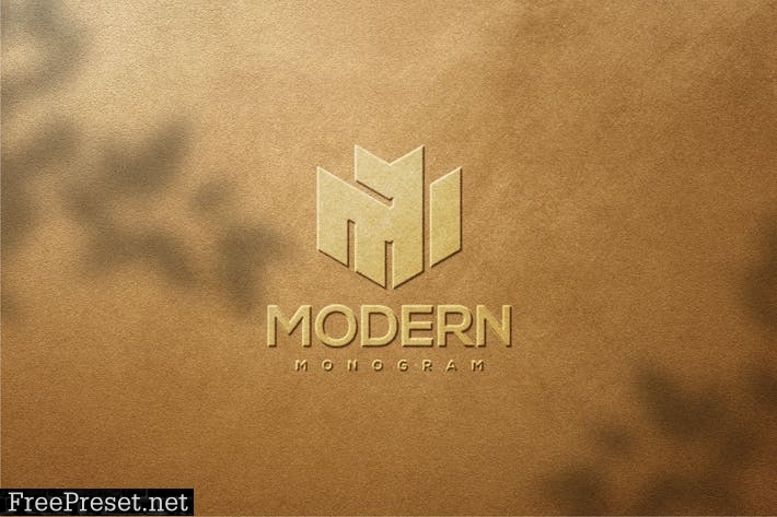 luxury gold logo mockup