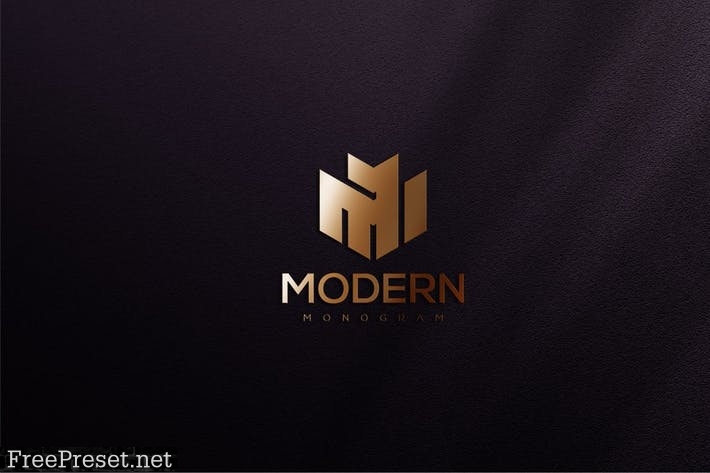 luxury gold texture logo mockup