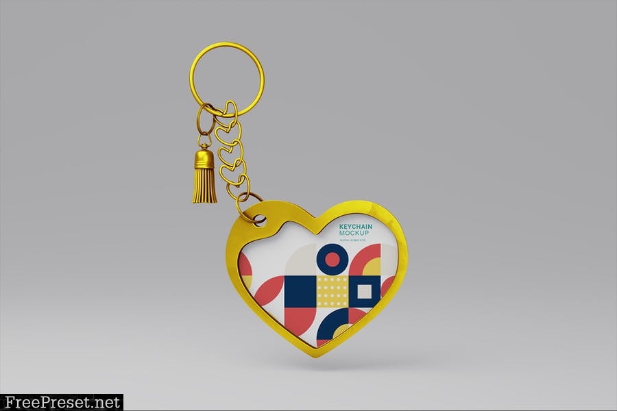 Mockup Keychain Love 35GAWUJ