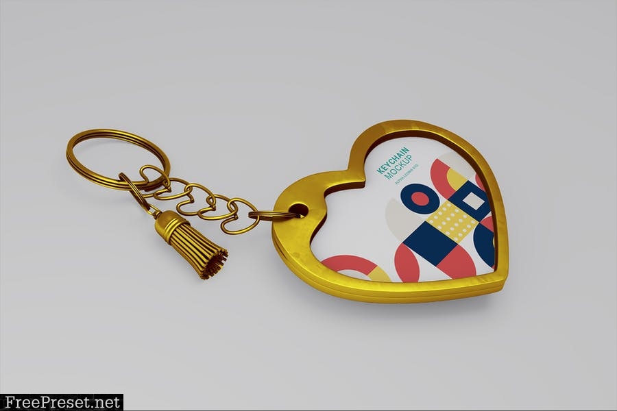 Mockup Keychain Love 35GAWUJ