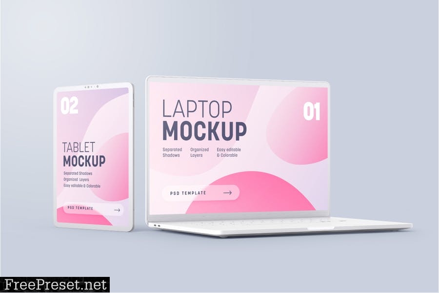 Multi Device Clay Mockup Set P6KUAUH