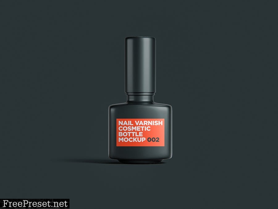 Nail Varnish Cosmetic Bottle Mockup 002 ELAEA4N