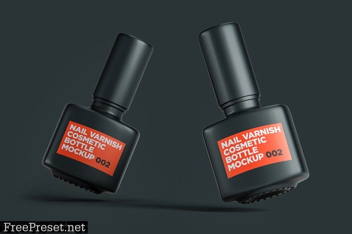 Nail Varnish Cosmetic Bottle Mockup 002 ELAEA4N