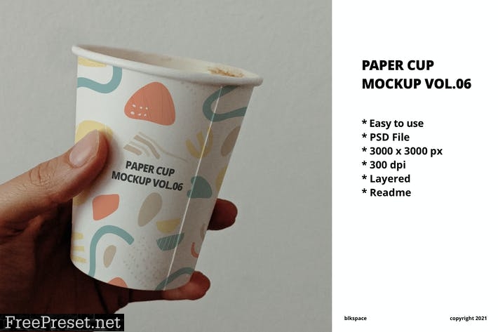 Paper Cup Mockup Vol.06 4B2R58B