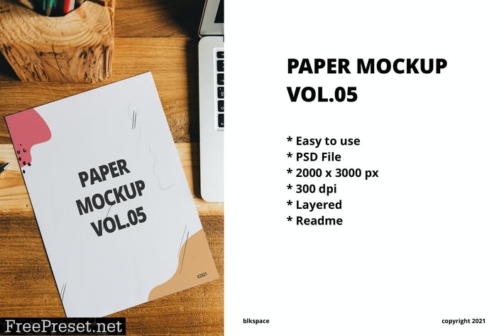 Paper Mockup Vol.05 Y8A9ERE