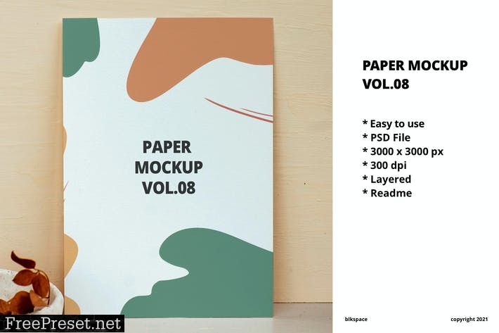 Paper Mockup Vol.08 7T9LPMG