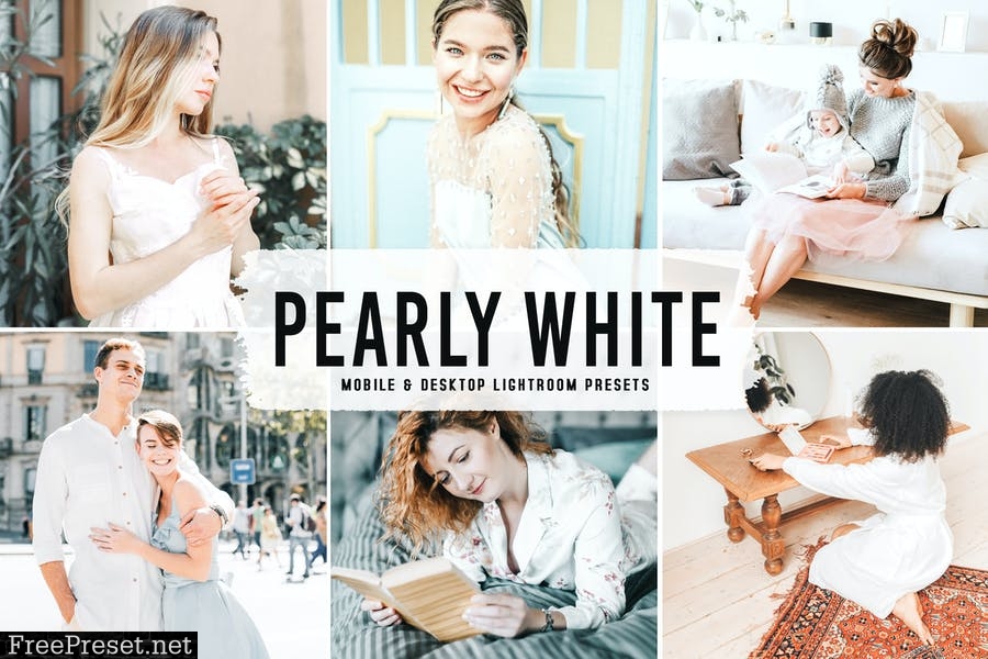 Pearly White Mobile & Desktop Lightroom Presets