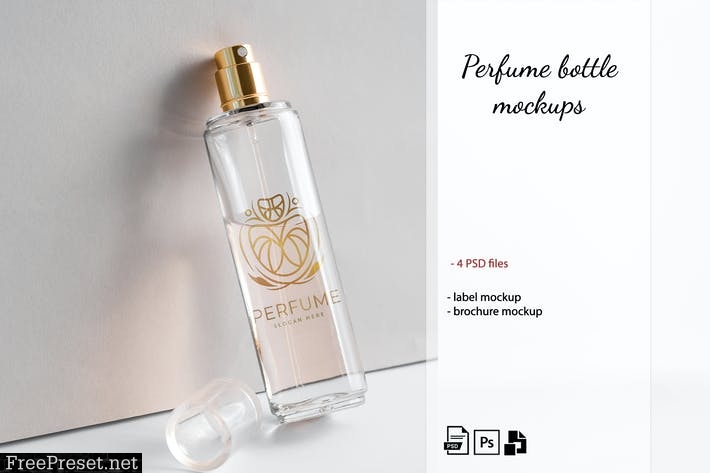 Perfume Bottle Mockup Set 2 E7R6JPZ